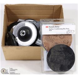 FLAT WITH 3M SURFACE CONDITIONING DISC PACK AND
