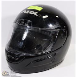 CRASH HELMET 7-7/8" AFX BLACK WITH VISOR 56-57CM