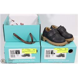 THREE PAIRS OF KIDS SHOES SIZE 4,5,6