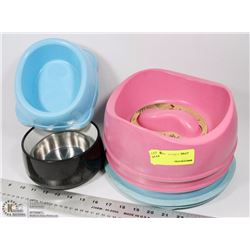 LOT OF DOG BOWLS