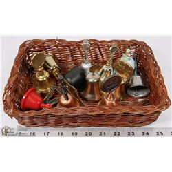 FLAT OF 12 COLLECTABLE MINIATURE BELLS