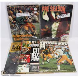 #17- LOT OF 10 EDMONTON ESKIMOS CFL FOOTBALL