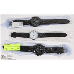 LOT OF 3 NEW MENS WATCHES.