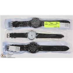LOT OF 3 NEW MENS WATCHES