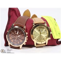 LOT OF 2 NEW GENEVA WATCHES.