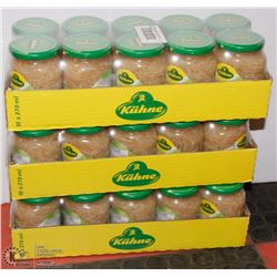 THREE CASES OF KIIHNE THIN SLICE CELERIAC JARS