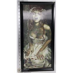 FRAMED GIRL HORROR PICTURE