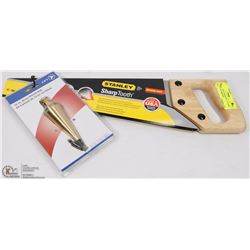 NEW STANLEY SHORTCUT 15" SAW - JET 12OZ PLUMB BOB