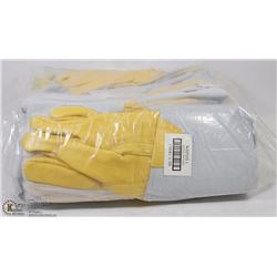 12 PAIRS OF KEVLAR BOB DALE LONG CUFF WORK GLOVES