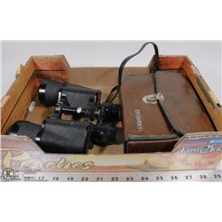 2 PAIR VINTAGE BUSHNELL + TASCO BINOCULARS.