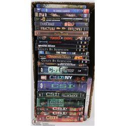 LOT OF THRILLER MOVIE DVDS + CSI SEASON SETS