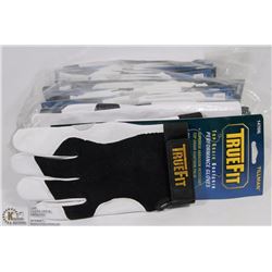 12 PAIRS OF TRUE FIT TOP GRAIN GOATSKIN WORK