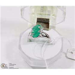 #50-GREEN EMERALD RING