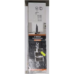 NEW 2" PRIVACY FAUXWOOD BLIND PREMIUM