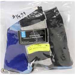5PK MENS "FULL FOOT" SOCKS
