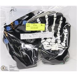 6PK GLOW IN THE DARK YOUTH/ADULT GLOVES