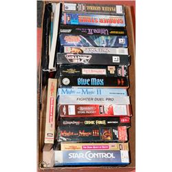 LOT OF 17 VINTAGE COMPUTER VIDEO GAMES - INCLUDES