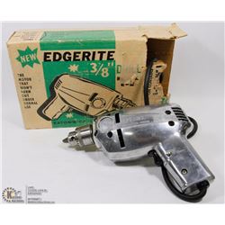 VINTAGE  EDGERIGHT 3/8" DRILL
