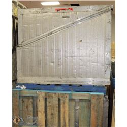 PAIR OF LARGE PALLET SIZE METAL CRATES
