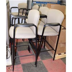 GROUP OF 5 COMMERCIAL GRADE BAR STOOLS