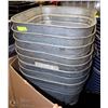 Image 1 : STACK OF 8 GALVANIZED WASHTUBS