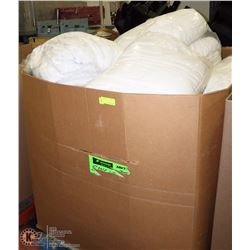 PALLET OF ASSORTED SIZE DUVETS