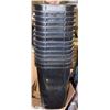 Image 1 : STACK OF 14 BLACK PERSONAL SZ GARBAGE CANS