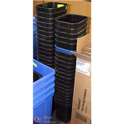 TWO LARGE STACKS OF SMALL PERSONAL BINS