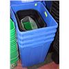 Image 1 : STACK OF ASSORTED RECYCLE AND GARBAGE BINS
