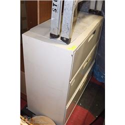 3 DRAWER FILING CABINET AND OAK TONE DESK