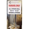 Image 1 : PARKING ONLY SIGN