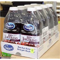 CASE WITH 8- 1.77L BOTTLES OF OCEAN SPRAY