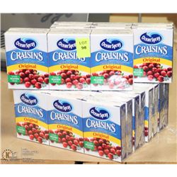 LOT WITH 36 -28.3G OCEAN SPRAY CRAISINS LUNCH