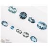 Image 1 : 2) GENUINE BLUE TOPAZ GEMSTONES