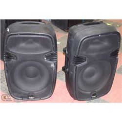 2 PODIUM PRO AUDIO COMMERCIAL SPEAKERS WITH