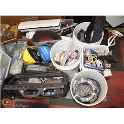 PALLET OF TOOLS, SUPPLIES & MORE