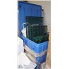 Image 1 : HEAVY DUTY PLASTIC CRATE WITH METAL RACKING