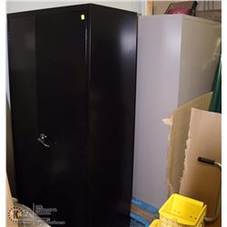 GROUP OF 3- 6' METAL 2 DOOR CABINETS(NO KEYS)
