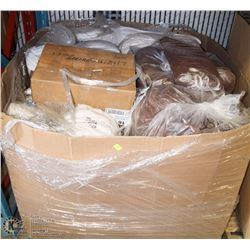 PALLET OF TOWELS. HOUSEHOLD