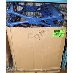 PALLET OF LINEN RACKS. HOUSEHOLD