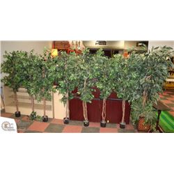 GROUP OF 7 ARTIFICIAL FLOOR PLANTS