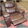 Image 3 : NEW BROWN LEATHERETTE 3 PC RECLINING SOFA SET