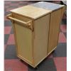 Image 2 : MAPLE WITH GRANITE TOP CART ON WHEELS