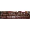 Image 1 : NEW BROWN LEATHERETTE RECLINING SOFA, LOVE SEAT
