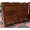 Image 1 : SOLID WOOD DRESSER WITH 6 DRAWERS 19.5" X 59 X43.5