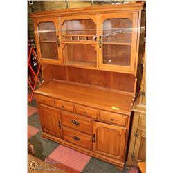 WOOD BUFFET & HUTCH