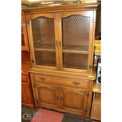 BUFFET & HUTCH ANTIQUE BROWN COLOR