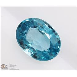 26) GENUINE NATURAL BLUE ZIRCON GEMSTONE