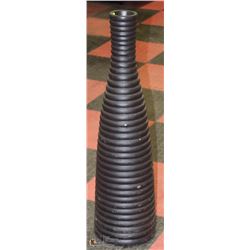 3 FOOT TALL BLACK SHOW HOME DECORATIVE VASE