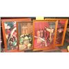 Image 1 : GROUP OF 4 WOOD FRAMED PUZZLES